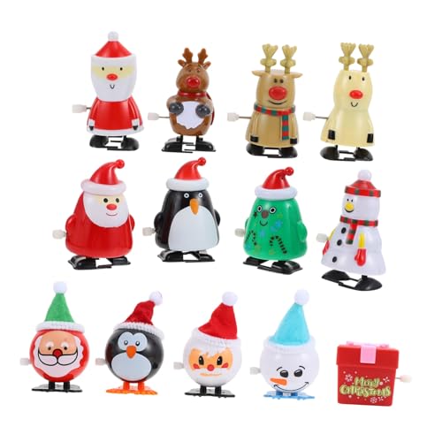 CLISPEED 13 Stück Teiliges Weihnachts Aufziehspielzeug mit Cartoon Weihnachtsmann und Figuren Kleine Spielzeuge zum Laufen Farbenfrohe Xmas Deko für Fördert Koordination und Spielspaß CLISPEED 13 Stück Teiliges Weihnachts Aufziehspielzeug mit Cartoon Weihnachtsmann und Figuren Kleine Spielzeuge zum Laufen Farbenfrohe Xmas Deko für Fördert Koordination und Spielspaß von CLISPEED