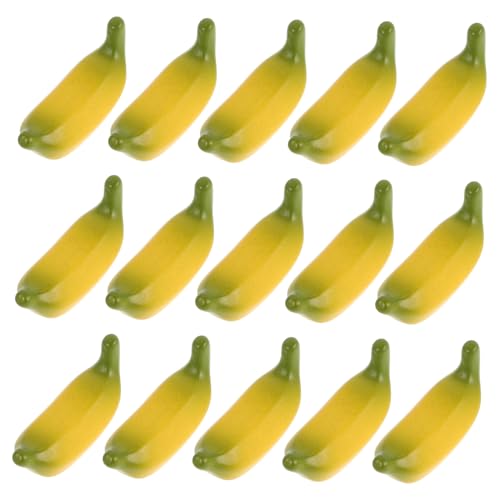 CLISPEED 15 Stück Künstliche Miniatur Bananen Realistische Fruchtmodelle für DIY und Deko Haushalt und Garten für Kreative Projekte und Sammlungen CLISPEED 15 Stück Künstliche Miniatur Bananen Realistische Fruchtmodelle für DIY und Deko Haushalt und Garten für Kreative Projekte und Sammlungen von CLISPEED