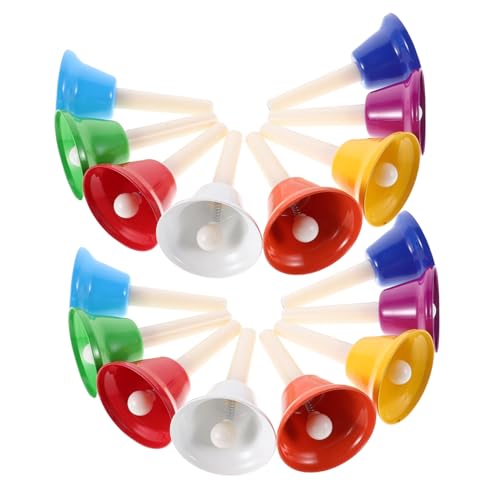CLISPEED 16 Stück Bunte Handglocken für Musikinstrument für Musikalische Früherziehung für Klassenzimmer und Workshops CLISPEED 16 Stück Bunte Handglocken für Musikinstrument für Musikalische Früherziehung für Klassenzimmer und Workshops von CLISPEED