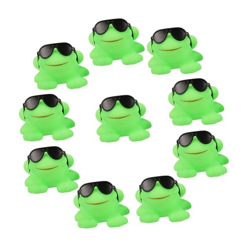 CLISPEED 16 Stück Teiliges Badespielzeug Frosch mit Sonnenbrille für Schwimmspielzeug für Badewanne und Pool Sicher und Kinderfreundlich für Badespaß von CLISPEED