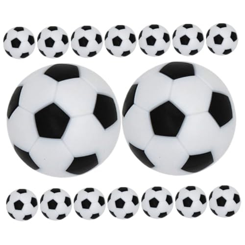CLISPEED 16 Stück Teiliges Tischfußball Ersatzbälle HIPS Material Langlebig Leicht zu Reinigen Mini Fußball für Tischkicker Freizeitspiel Familie Freunde von CLISPEED