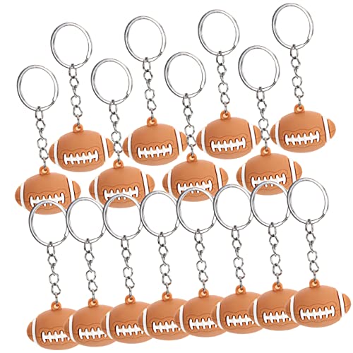CLISPEED 16Stücke Teiliges Sport Schlüsselanhänger Rugby Schlüsselringe für Kreative Rucksackdekoration und Taschenanhänger für Sportliebhaber und Kinderpartys CLISPEED 16Stücke Teiliges Sport Schlüsselanhänger Rugby Schlüsselringe für Kreative Rucksackdekoration und Taschenanhänger für Sportliebhaber und Kinderpartys von CLISPEED
