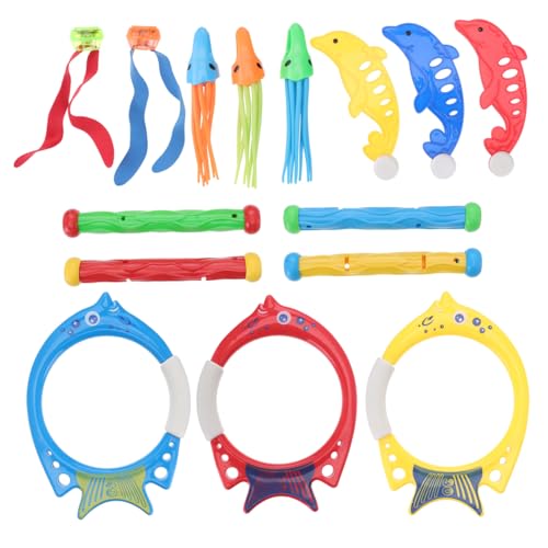 CLISPEED 17 Stück Teiliges Tauchspielzeug Bunte Sinkende Schwimmspielzeuge aus Hochdichtplastik für Schwimmbad und Garten Gewichtete Unterwasser Spielzeuge zum Tauchen und Zufällige Farbe CLISPEED 17 Stück Teiliges Tauchspielzeug Bunte Sinkende Schwimmspielzeuge aus Hochdichtplastik für Schwimmbad und Garten Gewichtete Unterwasser Spielzeuge zum Tauchen und Zufällige Farbe von CLISPEED