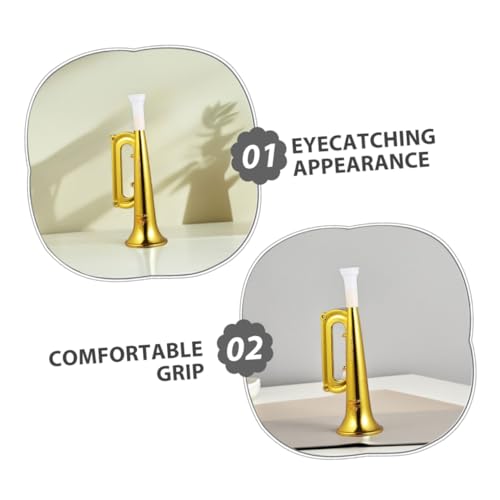 CLISPEED 18 Stück Teiliges Goldenes Kunststoff Trumpetenspielzeug Ergonomisch Geformte Sport und Konzert Für Leicht Tragbar Zum Anfeuern Bei Partys Und Veranstaltungen von CLISPEED