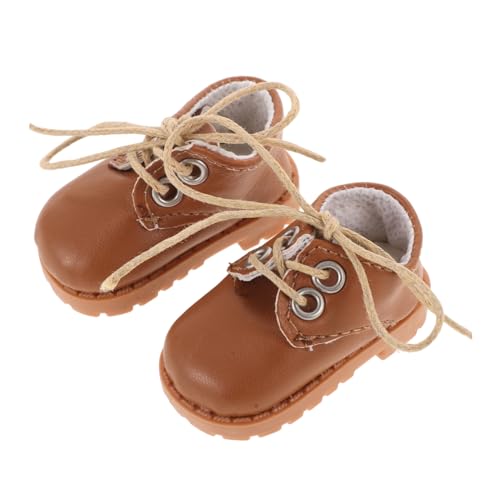 CLISPEED 1Paar Puppenschuhe aus Kunstleder Vintage Dekoration für Puppen Zubehör für Puppenhaus Mini Schuhornamente für Kreative Spielideen CLISPEED 1Paar Puppenschuhe aus Kunstleder Vintage Dekoration für Puppen Zubehör für Puppenhaus Mini Schuhornamente für Kreative Spielideen von CLISPEED