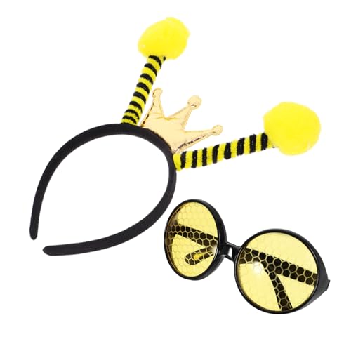 CLISPEED 1Satz Bienenkopfschmuck mit Sonnenbrille Set für Witzige Party Accessoires für Cosplay für Outdoor Events Hochwertiges Material Perfektes für Kleine Fans CLISPEED 1Satz Bienenkopfschmuck mit Sonnenbrille Set für Witzige Party Accessoires für Cosplay für Outdoor Events Hochwertiges Material Perfektes für Kleine Fans von CLISPEED