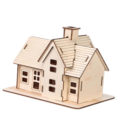 CLISPEED 1Satz DIY Holzpuzzle Modellhaus Bausatz für Kreatives Holzhaus Puzzle Einfach zu Montieren für Partys Geburtstage und Weihnachten Langlebig CLISPEED 1Satz DIY Holzpuzzle Modellhaus Bausatz für Kreatives Holzhaus Puzzle Einfach zu Montieren für Partys Geburtstage und Weihnachten Langlebig von CLISPEED