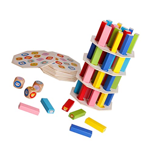 CLISPEED 1Satz Gestapeltes Blockspielzeug für Teile Holzbausteine Fördert die Kreativität und Feinmotorik für Kleinkinder Sicheres und Langlebiges CLISPEED 1Satz Gestapeltes Blockspielzeug für Teile Holzbausteine Fördert die Kreativität und Feinmotorik für Kleinkinder Sicheres und Langlebiges von CLISPEED