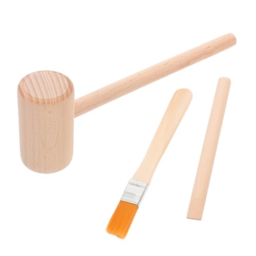CLISPEED 1Satz Grabwerkzeug Set für Holzhammer Meißel und Pinsel Archäologische Ausgrabungswerkzeuge für Kreatives und von Edelsteinen und Kristallen Perfektes von CLISPEED