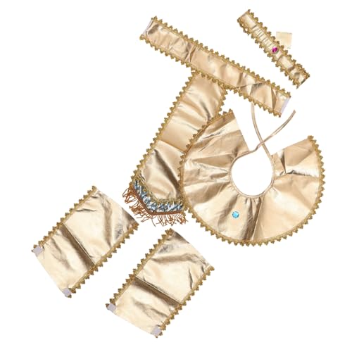 CLISPEED 1Satz Halloween Kostüm Ägyptisches Kostümzubehör mit Gürtel Armband und Kopfband für Cosplay Karneval und Themenpartys Wiederverwendbar und Leicht zu Reinigen CLISPEED 1Satz Halloween Kostüm Ägyptisches Kostümzubehör mit Gürtel Armband und Kopfband für Cosplay Karneval und Themenpartys Wiederverwendbar und Leicht zu Reinigen von CLISPEED