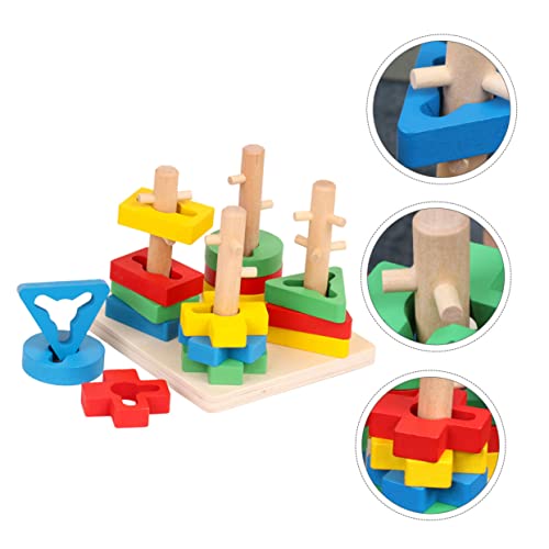 CLISPEED 1Satz Holzpuzzle für Kleinkinder Geometrische Formen Stapelspiel und Sortierspiel Lernspielzeug aus Holz für Frühes Lernen für Kindergeburtstage und Feste CLISPEED 1Satz Holzpuzzle für Kleinkinder Geometrische Formen Stapelspiel und Sortierspiel Lernspielzeug aus Holz für Frühes Lernen für Kindergeburtstage und Feste von CLISPEED
