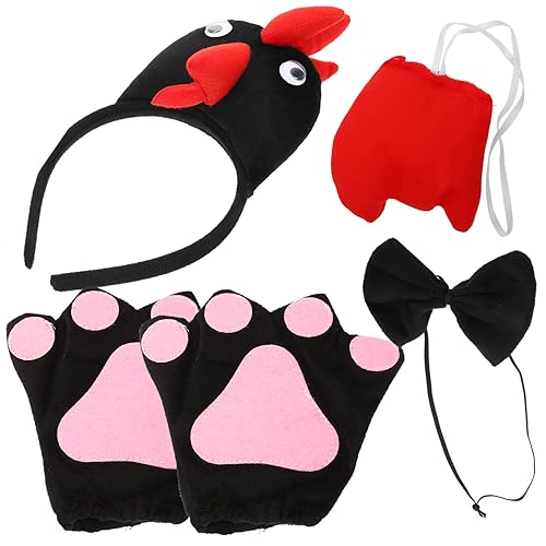 CLISPEED 1Satz Hühnchen Kostüm Set für Teiliges Cosplay Set mit Stirnband Krawatte und Handschuhen für Ostern und Mottopartys Süßes Hühnerkostüm für Kreative Auftritte CLISPEED 1Satz Hühnchen Kostüm Set für Teiliges Cosplay Set mit Stirnband Krawatte und Handschuhen für Ostern und Mottopartys Süßes Hühnerkostüm für Kreative Auftritte von CLISPEED