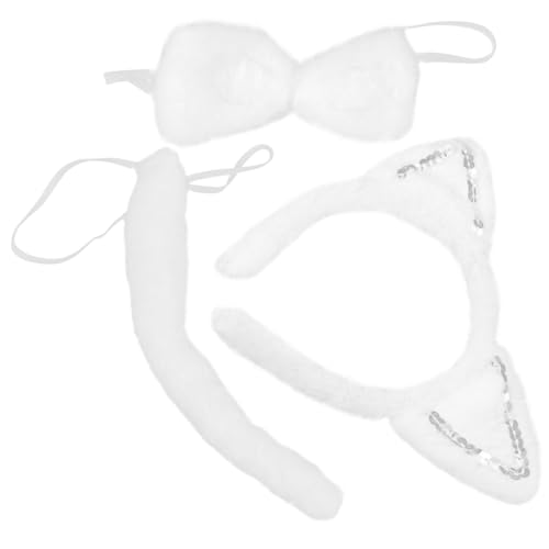 CLISPEED 1Satz Katzenohren Haarband Set für Frauen Flauschige Cosplay Accessoires für Halloween Stirnband mit Katzenohren Fliege für Kostümpartys Veranstaltungen CLISPEED 1Satz Katzenohren Haarband Set für Frauen Flauschige Cosplay Accessoires für Halloween Stirnband mit Katzenohren Fliege für Kostümpartys Veranstaltungen von CLISPEED
