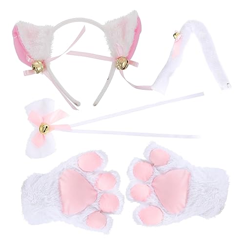 CLISPEED 1Satz Katzenohren Kostümset für Damen Teiliges Cat Ears Haarreif und Fliege für Cosplay und Rollenspiele Halloween und Karneval Hochwertiges Material CLISPEED 1Satz Katzenohren Kostümset für Damen Teiliges Cat Ears Haarreif und Fliege für Cosplay und Rollenspiele Halloween und Karneval Hochwertiges Material von CLISPEED