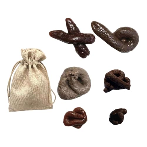 CLISPEED 1Satz Realistische Poo Lustige Aprilscherze Halloween Streich Requisiten für Partys Kreative Simulation Poo Gadgets für Freunde und Familie von CLISPEED