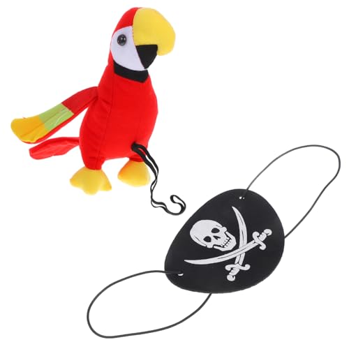 CLISPEED 1Satz Schulter Papagei Requisite Für Piratenkostüm Realistisches Plüsch Halloween Dekoration Für Cosplay Partys Piratenschädel Mit Schwarzem Band CLISPEED 1Satz Schulter Papagei Requisite Für Piratenkostüm Realistisches Plüsch Halloween Dekoration Für Cosplay Partys Piratenschädel Mit Schwarzem Band von CLISPEED
