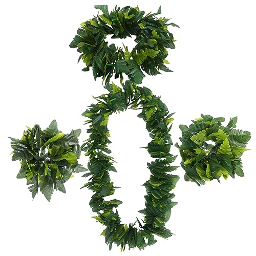 CLISPEED 1Satz Teiliges Hawaiianisches Dekorationszubehör Künstliche Grüne Haarband Halsschlaufe Armband Luau Partys Sommerfeiern Kostümpartys CLISPEED 1Satz Teiliges Hawaiianisches Dekorationszubehör Künstliche Grüne Haarband Halsschlaufe Armband Luau Partys Sommerfeiern Kostümpartys von CLISPEED