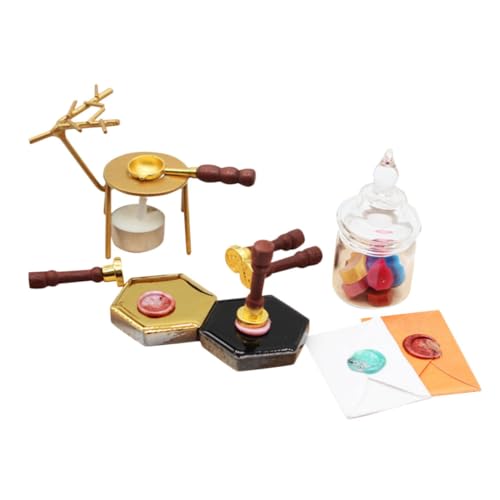 CLISPEED 1Satz Wachssiegel Dekorationsset für Puppenhäuser DIY Ornament mit Lebensechten Designs Vielseitig Einsetzbar für Mikrolandschaften und Desktop Dekoration für Kreative CLISPEED 1Satz Wachssiegel Dekorationsset für Puppenhäuser DIY Ornament mit Lebensechten Designs Vielseitig Einsetzbar für Mikrolandschaften und Desktop Dekoration für Kreative von CLISPEED