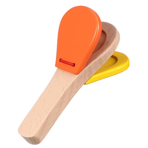CLISPEED 1stück Holz Kastagnetten Spielzeug Für Musikalisches Percussion-Instrument Frühen Lernfähigkeiten Zufälligen Farben Leicht Und Tragbar CLISPEED 1stück Holz Kastagnetten Spielzeug Für Musikalisches Percussion-Instrument Frühen Lernfähigkeiten Zufälligen Farben Leicht Und Tragbar von CLISPEED