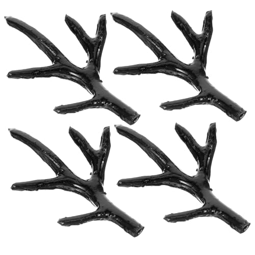CLISPEED 2 Paare Kunststoff Geweih Haarreif DIY Kopfschmuck Hirschohren Bastelzubehör für Karneval Weihnachten Party Kostüm Zubehör von CLISPEED