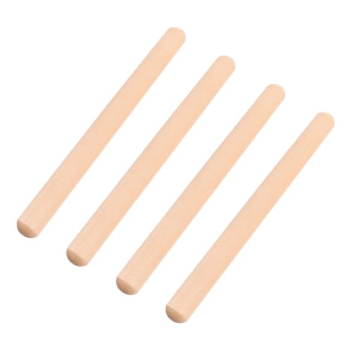 CLISPEED 2 Paare Teiliges Holz Rhythmus Sticks für Sichere Glatte Lummi Percussion Instrumente für Frühes Musiklernen und Spielerisches Rhythmusgefühl bei Mädchen und Jungen von CLISPEED