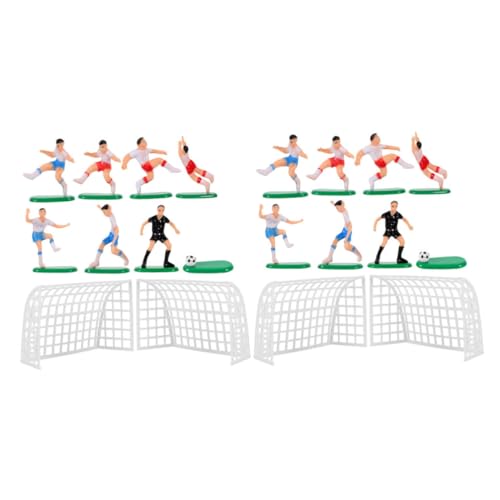CLISPEED 2 Sätze Dekoration mit Spielern Fußball Themen Party Deko für Kindergeburtstag und Sport Events Miniatur Tortendeko Zubehör von CLISPEED