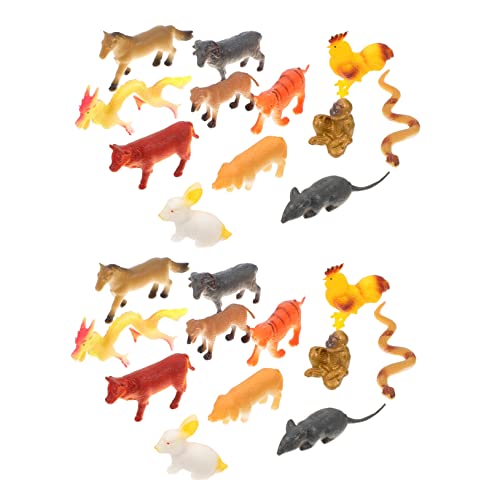 CLISPEED 2 Sätze Der Zwölf Tierkreiszeichen Mit Chinesischen Tierkreiszeichen Babytierspielzeug Spielzeugtiere Chinesische Tierkreiszeichen Zootierspielzeug Plastik CLISPEED 2 Sätze Der Zwölf Tierkreiszeichen Mit Chinesischen Tierkreiszeichen Babytierspielzeug Spielzeugtiere Chinesische Tierkreiszeichen Zootierspielzeug Plastik von CLISPEED