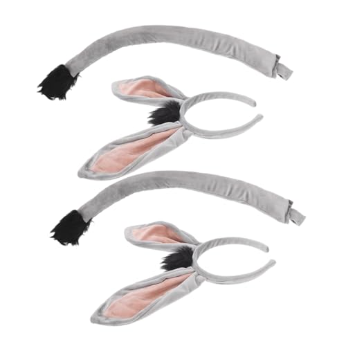 CLISPEED 2 Sätze Esel Kostüm Set Teilig mit Weichen Ohren und Leichtes Tier Accessoire für Karneval Halloween Weihnachten Cosplay Party Vielseitiges und Komfortables Verkleidungsset CLISPEED 2 Sätze Esel Kostüm Set Teilig mit Weichen Ohren und Leichtes Tier Accessoire für Karneval Halloween Weihnachten Cosplay Party Vielseitiges und Komfortables Verkleidungsset von CLISPEED