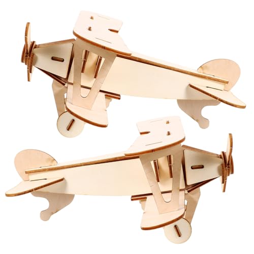 CLISPEED 2 Sätze Holzflugzeug Puzzle Teilig DIY Bausatz aus Sicherem Holz Leichtes Modell mit Feiner Verarbeitung Dekoratives und Erwachsenen Puzzle Filigranes Luftfahrzeug Modell CLISPEED 2 Sätze Holzflugzeug Puzzle Teilig DIY Bausatz aus Sicherem Holz Leichtes Modell mit Feiner Verarbeitung Dekoratives und Erwachsenen Puzzle Filigranes Luftfahrzeug Modell von CLISPEED