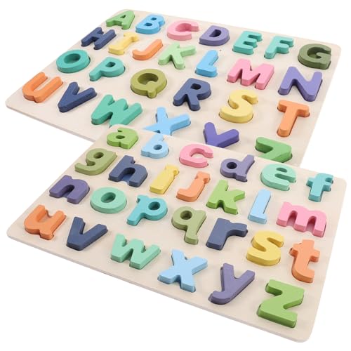 CLISPEED 2 Sätze Holzpuzzle Alphabetspiel Lernspielzeug Pädagogisches Buchstabenpuzzle Holzklötze Frühbildung Logisches Denkspiel für Kleinkinder CLISPEED 2 Sätze Holzpuzzle Alphabetspiel Lernspielzeug Pädagogisches Buchstabenpuzzle Holzklötze Frühbildung Logisches Denkspiel für Kleinkinder von CLISPEED