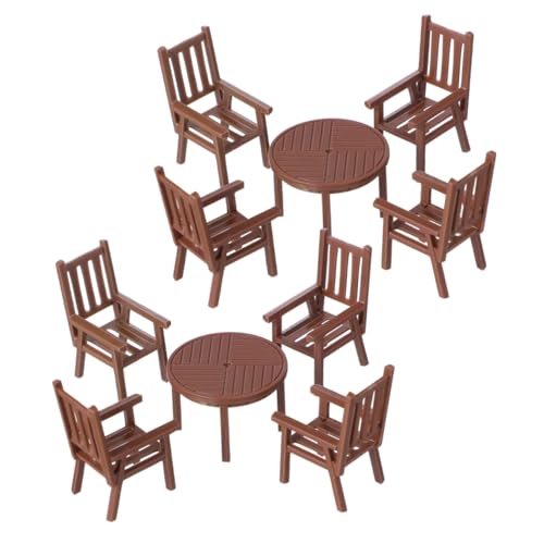 CLISPEED 2 Sätze Miniaturmöbel Set Tisch und Stuhl für Puppenhaus Miniatur Deko für Mikrolandschaften Realistische Proportionen für Kreative Bastelprojekte CLISPEED 2 Sätze Miniaturmöbel Set Tisch und Stuhl für Puppenhaus Miniatur Deko für Mikrolandschaften Realistische Proportionen für Kreative Bastelprojekte von CLISPEED