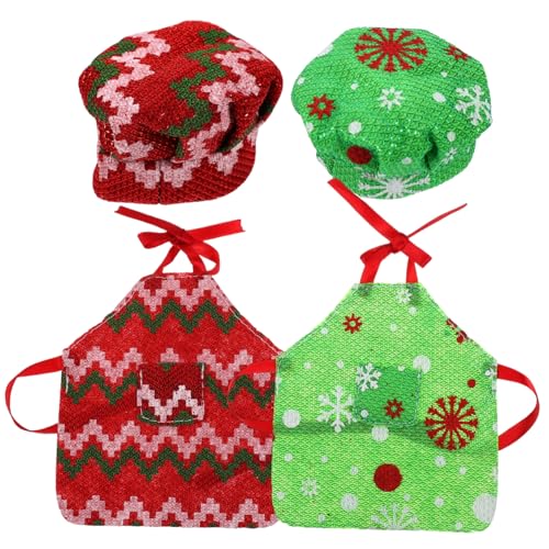 CLISPEED 2 Sätze Puppenkleidung Set Teilig Kleine Puppenschürze und Kochmütze Ersatzkleidung für Puppen Weihnachtsaccessoire für Kindergeburtstag und Party Dekoration CLISPEED 2 Sätze Puppenkleidung Set Teilig Kleine Puppenschürze und Kochmütze Ersatzkleidung für Puppen Weihnachtsaccessoire für Kindergeburtstag und Party Dekoration von CLISPEED