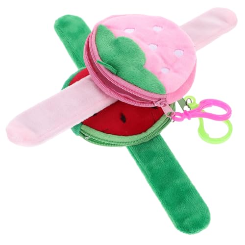CLISPEED 2 Stck Teiliges Obst Slap Armband für Weiche Bequeme Handgelenk Bänder mit Wassermelonen und Erdbeer Design Einfach Anzulegen als Partygeschenk von CLISPEED