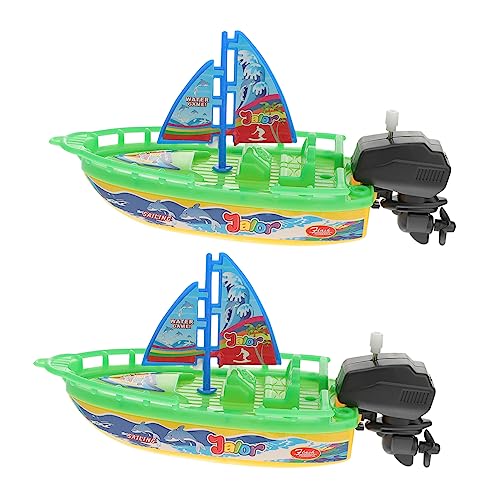 CLISPEED 2 Stück Aufziehspielzeug Boot für Badewanne Lustiges Wasser Spritzspielzeug für Sicheres Plastikmaterial Farbenfrohe Bootform für Badewanne Zufällige Farbe CLISPEED 2 Stück Aufziehspielzeug Boot für Badewanne Lustiges Wasser Spritzspielzeug für Sicheres Plastikmaterial Farbenfrohe Bootform für Badewanne Zufällige Farbe von CLISPEED