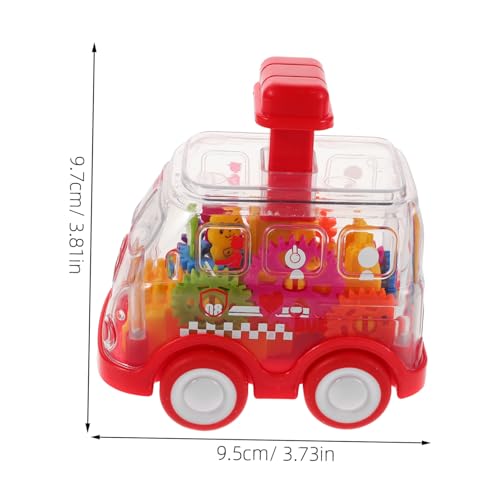 CLISPEED 2 Stück Auto Transparentes Fahrzeug Friktionsantrieb Leichtes Montessori Lernspielzeug für Kleinkinder Ergonomisch Robustes Design von CLISPEED