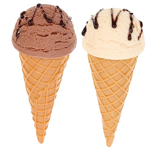 CLISPEED 2 Stück Desktop-Eiscreme-Modell Eistüte Party Zapfen Eiskegel Showcase schaukästen Künstliche Eiscreme Ice Cream Cones bastelzeug kleines Eismodell kleines gefälschtes PVC CLISPEED 2 Stück Desktop-Eiscreme-Modell Eistüte Party Zapfen Eiskegel Showcase schaukästen Künstliche Eiscreme Ice Cream Cones bastelzeug kleines Eismodell kleines gefälschtes PVC von CLISPEED