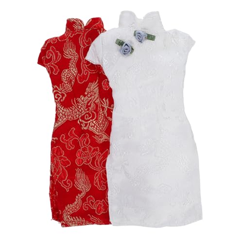 CLISPEED 2 Stück Doll Cheongsam Puppenkleidung Teiliges Weiche Waschbare Chinesische Puppenkleider Im Retro Stil Für Puppen Einfach Auszuziehen Für Doll Dress Up CLISPEED 2 Stück Doll Cheongsam Puppenkleidung Teiliges Weiche Waschbare Chinesische Puppenkleider Im Retro Stil Für Puppen Einfach Auszuziehen Für Doll Dress Up von CLISPEED