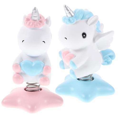 CLISPEED 2 Stück Einhorn Figuren aus Resin Robuste Wackelnde Tisch und Auto Dekoration Bunte Cartoon Statue für Büro Garten und Armaturenbrett Originelles für Frauen CLISPEED 2 Stück Einhorn Figuren aus Resin Robuste Wackelnde Tisch und Auto Dekoration Bunte Cartoon Statue für Büro Garten und Armaturenbrett Originelles für Frauen von CLISPEED