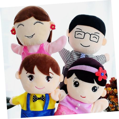 CLISPEED 2 Stück Familien Handpuppen Teilig Weiche Handspielpuppen und Papa für Interaktives Rollenspiel Pädagogisch Sicher und Komfortabel von CLISPEED
