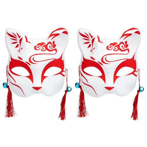 CLISPEED 2 Stück Fuchs Maske für Karneval: Fuchsmaske Karneval Kostüm Maske Kostüm Masken, Maskerade Kostüm Cosplay Maske Partymaske Japanische Halbmaske Kostüm CLISPEED 2 Stück Fuchs Maske für Karneval: Fuchsmaske Karneval Kostüm Maske Kostüm Masken, Maskerade Kostüm Cosplay Maske Partymaske Japanische Halbmaske Kostüm von CLISPEED
