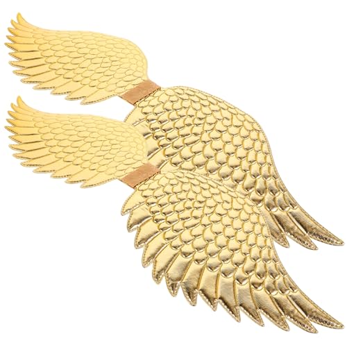 CLISPEED 2 Stück Goldene Engelsflügel Kostümzubehör für Verkleidung für Halloween und Weihnachten Elastische für Bequemen Sitz Fotorequisiten für Bezaubernde Aufnahmen CLISPEED 2 Stück Goldene Engelsflügel Kostümzubehör für Verkleidung für Halloween und Weihnachten Elastische für Bequemen Sitz Fotorequisiten für Bezaubernde Aufnahmen von CLISPEED