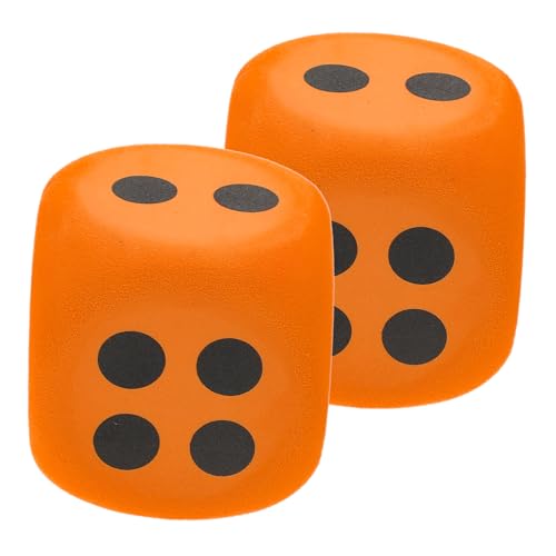 CLISPEED Große Eva Schaumstoffwürfel 2 Stück für Kinder Partyspiel Wiederverwendbare Spielwürfel 8cm Tragbare Würfel für Brettspiele CLISPEED Große Eva Schaumstoffwürfel 2 Stück für Kinder Partyspiel Wiederverwendbare Spielwürfel 8cm Tragbare Würfel für Brettspiele von CLISPEED