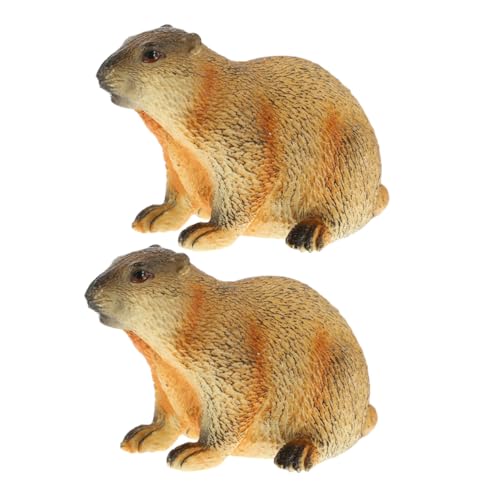 CLISPEED 2 Stück Groundhog -Modell Miniatur-murmeltier-Figur Simulationstiere Murmeltier Dekoration Groundhog Craft Murmeltier-Ornament Plastik CLISPEED 2 Stück Groundhog -Modell Miniatur-murmeltier-Figur Simulationstiere Murmeltier Dekoration Groundhog Craft Murmeltier-Ornament Plastik von CLISPEED