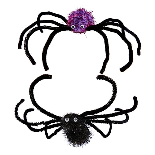 CLISPEED 2 Stück Halloween Spinnen Haarspangen für Frauen Mädchen Party Deko Haarclips Schwarz Gruseliges Haaraccessoire Kostüm Zubehör von CLISPEED