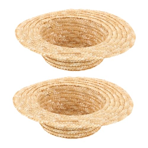CLISPEED 2 Stück Handgefertigte Kleine Hüte für Puppen DIY Bastelbedarf Runde Mini Hüte für Kreative Dekoration und Tisch Accessoires CLISPEED 2 Stück Handgefertigte Kleine Hüte für Puppen DIY Bastelbedarf Runde Mini Hüte für Kreative Dekoration und Tisch Accessoires von CLISPEED