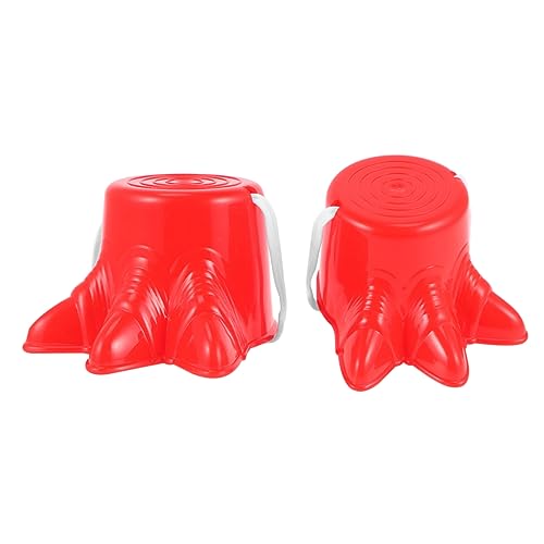 CLISPEED 2 Stück Hochstuhlspielzeug für Rote Outdoor Stelzen Sensory Training und Beweglichkeitsspielzeug Fördert Balance und Beziehung für Garten und Spielplatz CLISPEED 2 Stück Hochstuhlspielzeug für Rote Outdoor Stelzen Sensory Training und Beweglichkeitsspielzeug Fördert Balance und Beziehung für Garten und Spielplatz von CLISPEED