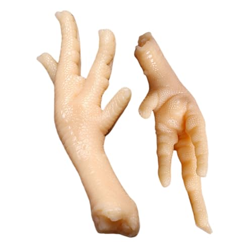CLISPEED 2 Stück Hühnerfüße Model Fleisch Requisiten gefälscht Küken Party Form Kreatives Lebensmittelmodell Plastiknahrungsmittelspielzeug für Hühnerfüße-Modell PVC Beige CLISPEED 2 Stück Hühnerfüße Model Fleisch Requisiten gefälscht Küken Party Form Kreatives Lebensmittelmodell Plastiknahrungsmittelspielzeug für Hühnerfüße-Modell PVC Beige von CLISPEED