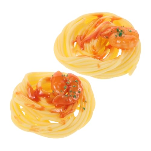 CLISPEED 2 Stück Kleine Künstliche Spaghetti Deko Realistische Pasta Modell mit Sauce Gefälschte Nudeln für Restaurant Küchen Dekoration Food Display Requisiten CLISPEED 2 Stück Kleine Künstliche Spaghetti Deko Realistische Pasta Modell mit Sauce Gefälschte Nudeln für Restaurant Küchen Dekoration Food Display Requisiten von CLISPEED