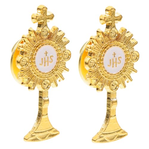 CLISPEED 2 Stück Knopfabzeichen Auf Der Brust Broschennadeln Zum Basteln Kreuz Brosche Pins Für Kleidung Überqueren Anstecknadeln Für Damen Cross Pins Für Frauen Zinklegierung Golden CLISPEED 2 Stück Knopfabzeichen Auf Der Brust Broschennadeln Zum Basteln Kreuz Brosche Pins Für Kleidung Überqueren Anstecknadeln Für Damen Cross Pins Für Frauen Zinklegierung Golden von CLISPEED