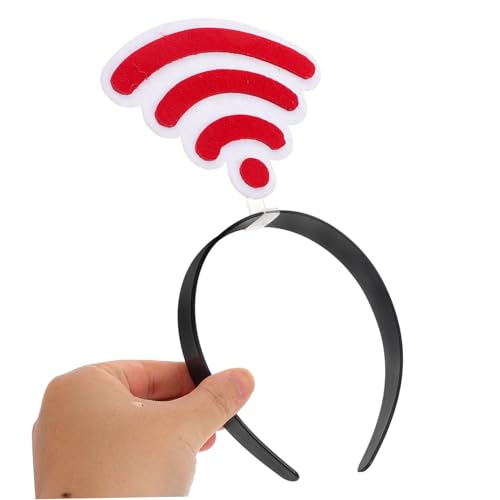 CLISPEED 2 Stück Lustige Wlan Antennen Stirnbänder Schwarzes und Rotes Kopfband für Halloween Kostüm Party Witziges Foto Requisit für Erwachsene Vielseitiges Partyzubehör von CLISPEED